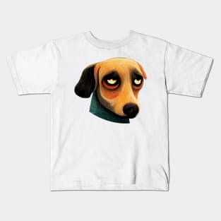 A Treat Please Cute Dog Puppy Eyes Kids T-Shirt